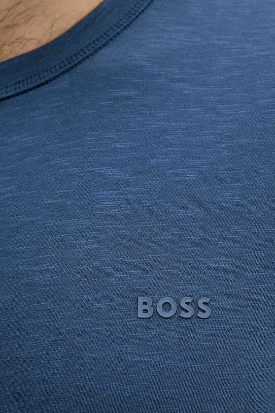 Bavlněné tričko BOSS Orange modrá 50508243