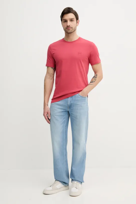 Bavlněné tričko BOSS Orange Tales 50508584 červená AA00