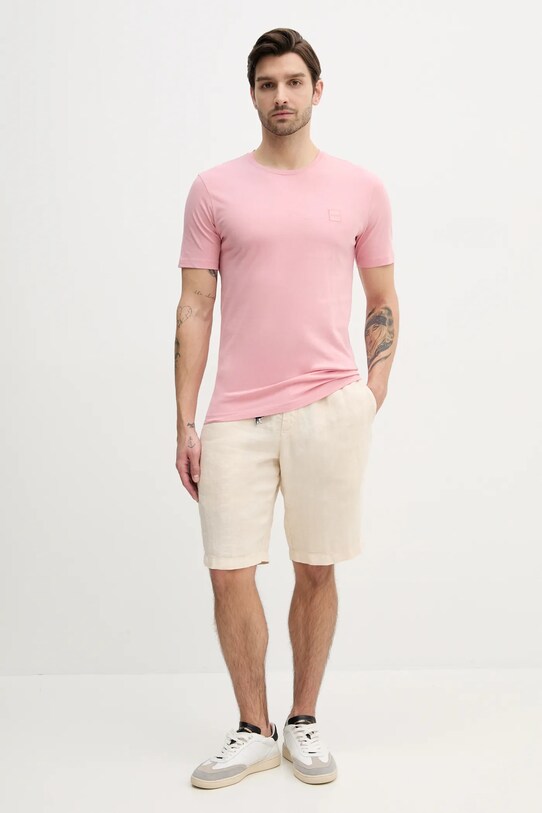 BOSS Orange tricou din bumbac 50508584 roz AA00