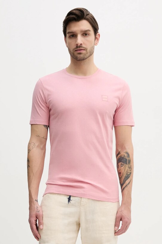 BOSS Orange tricou din bumbac roz 50508584