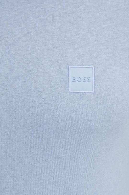 Bavlněné tričko BOSS Orange modrá 50508584