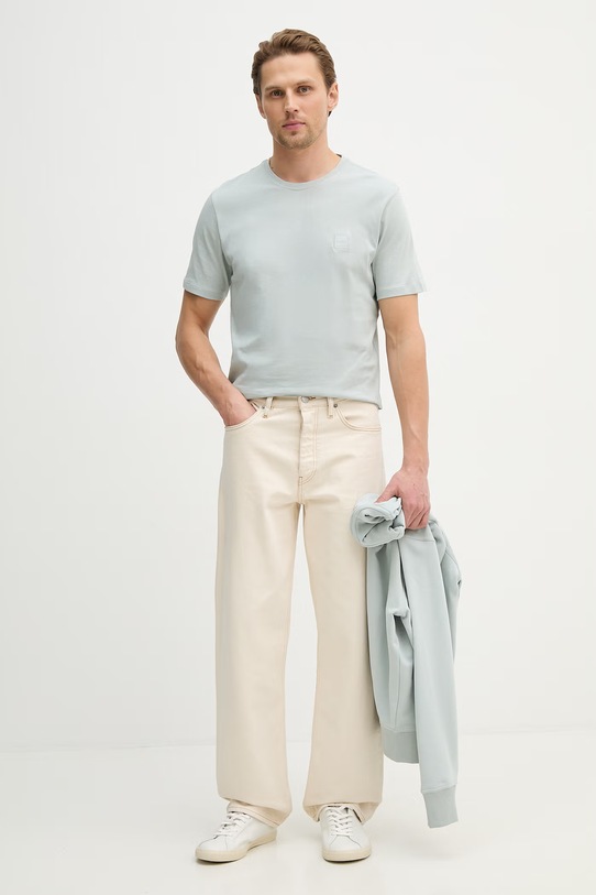 BOSS Orange t-shirt bawełniany Tales 50508584 turkusowy AA00