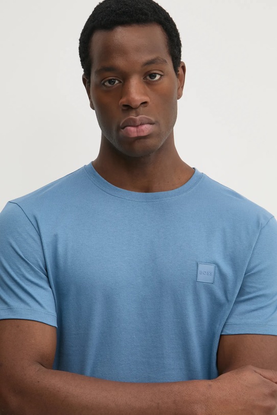 BOSS Orange tricou din bumbac Tales albastru 50508584