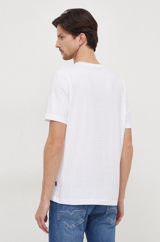 Ρούχα Βαμβακερό μπλουζάκι Boss Orange 50509892 λευκό