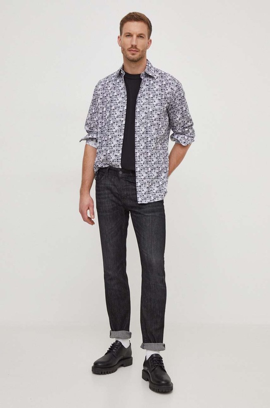 BOSS Orange t-shirt bawełniany 50509904 czarny SS24