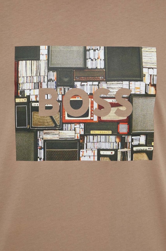BOSS Orange tricou din bumbac 50510009 bej