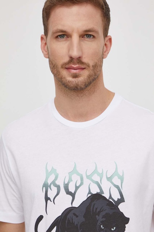 BOSS Orange t-shirt bawełniany biały 50510223