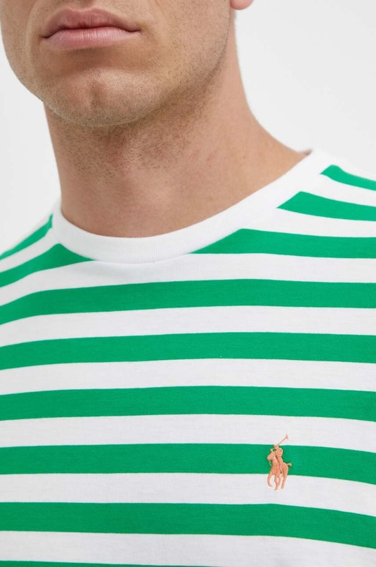 Βαμβακερό μπλουζάκι Polo Ralph Lauren 710926999 πράσινο