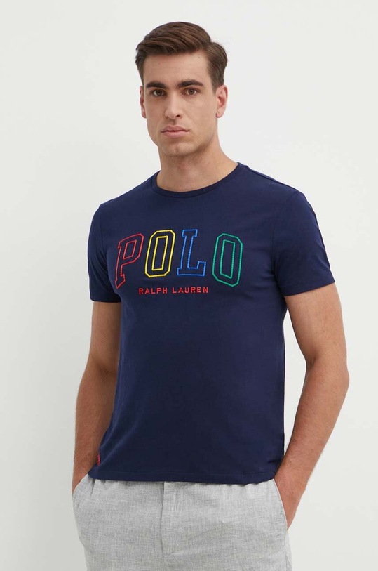 Polo Ralph Lauren t-shirt bawełniany granatowy 710929077
