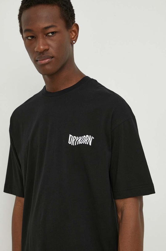 Bavlnené tričko Drykorn ANAYO_FBP čierna 49293.520155