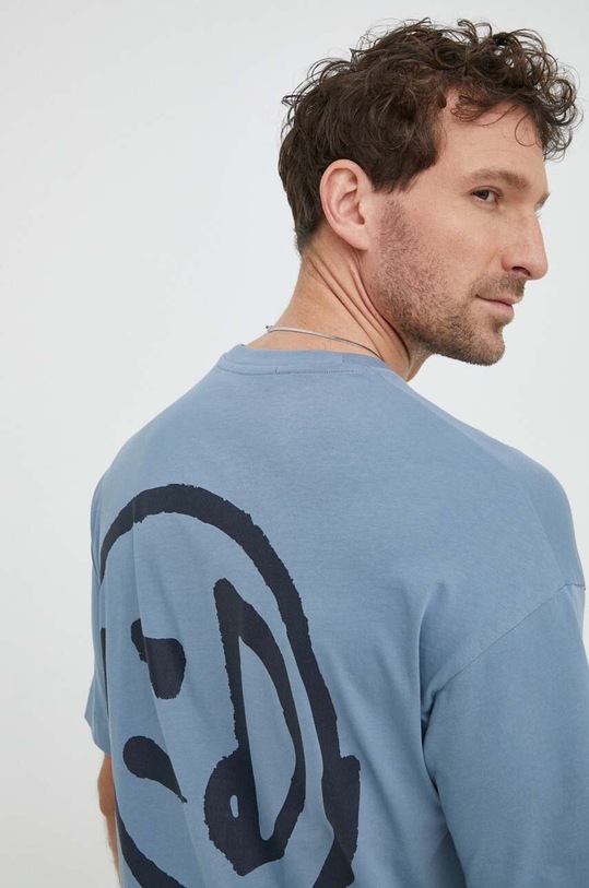 Drykorn t-shirt bawełniany ANAYO_GD 49295.520155 niebieski
