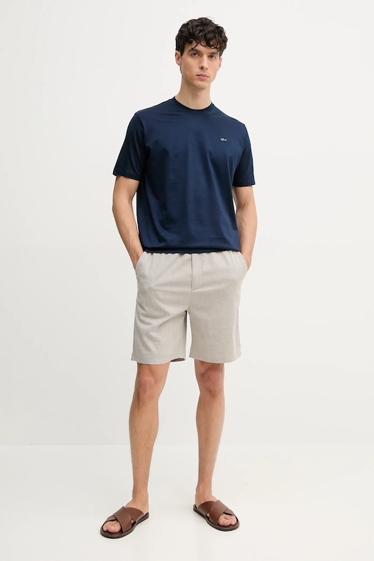 Paul&Shark t-shirt bawełniany 24411021 granatowy SS25