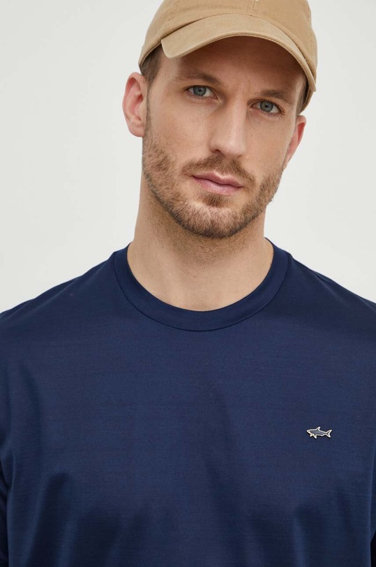 Paul&Shark t-shirt in cotone blu navy 24411021