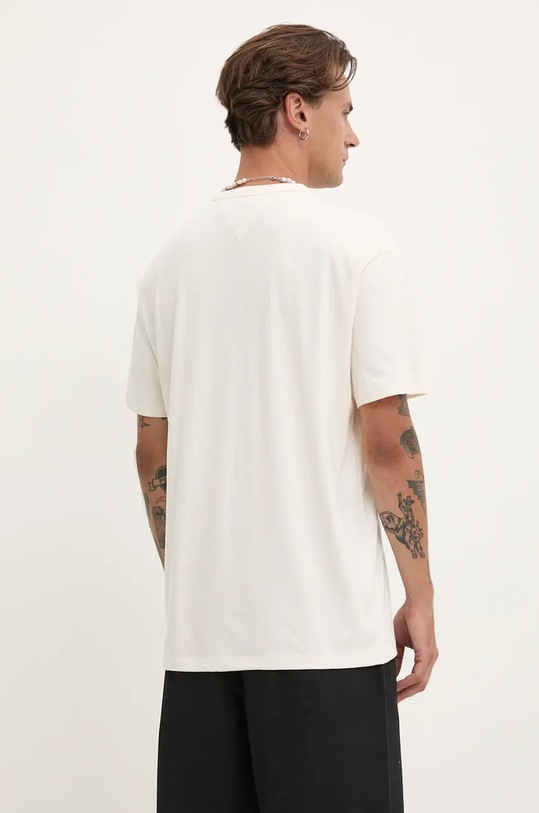 Одежда Хлопковая футболка Tommy Jeans DM0DM17995 бежевый