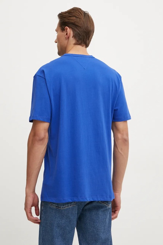 Хлопковая футболка Tommy Jeans DM0DM17995 голубой AW24