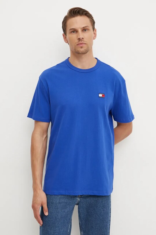 Îmbrăcăminte Tommy Jeans tricou din bumbac DM0DM17995 albastru