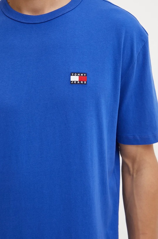 Хлопковая футболка Tommy Jeans голубой DM0DM17995