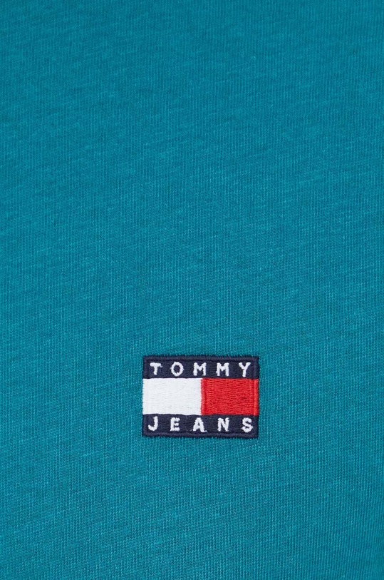 Tommy Jeans t-shirt bawełniany turkusowy DM0DM17995