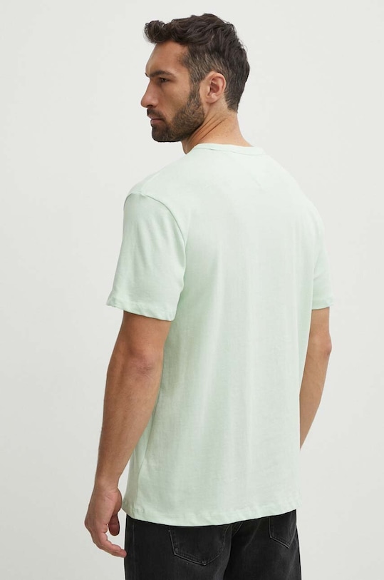 Odzież Tommy Jeans t-shirt bawełniany DM0DM17995 zielony
