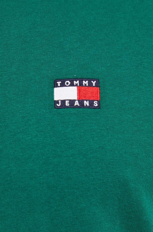 Tommy Jeans t-shirt bawełniany zielony DM0DM17995