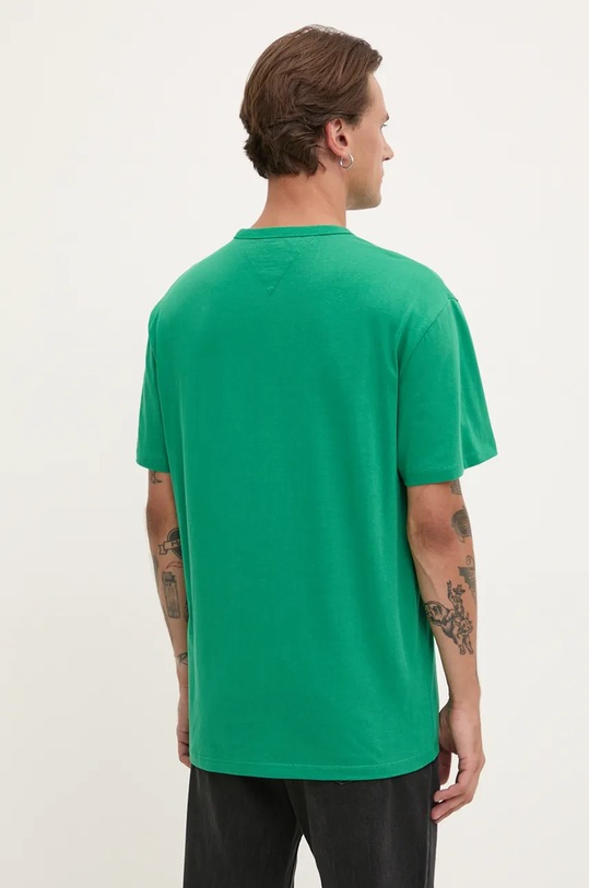 Îmbrăcăminte Tommy Jeans tricou din bumbac DM0DM17995 verde