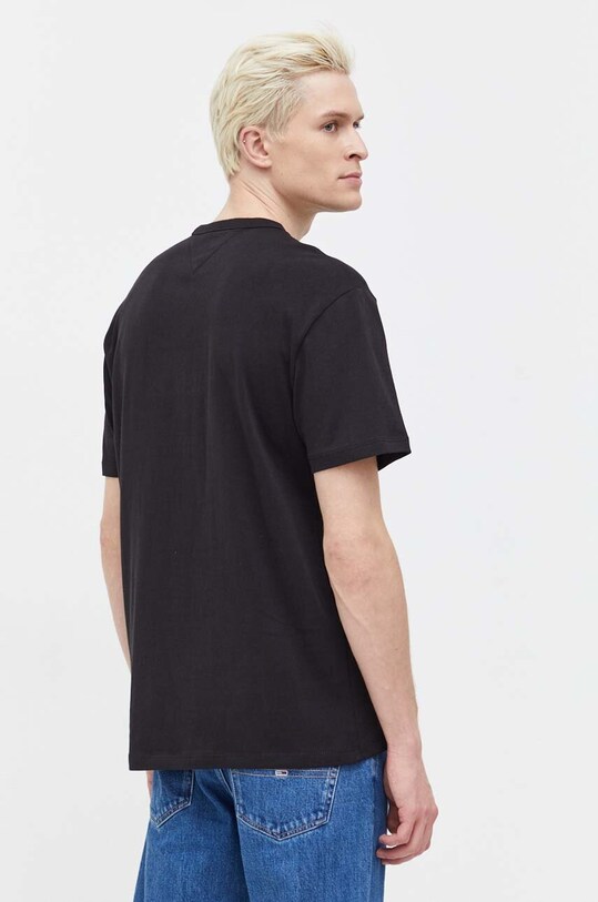 Одежда Хлопковая футболка Tommy Jeans DM0DM17995 чёрный