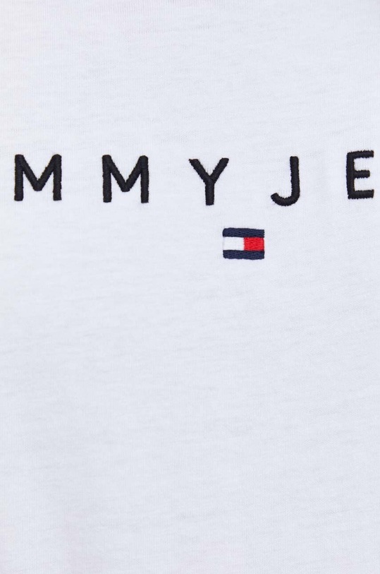 Bavlnené tričko Tommy Jeans DM0DM17993 biela