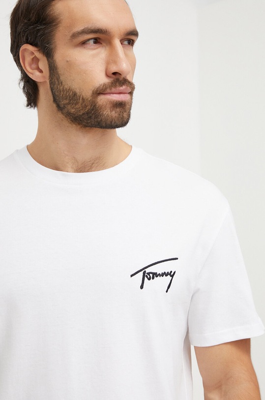 Odzież Tommy Jeans t-shirt bawełniany DM0DM17994 biały