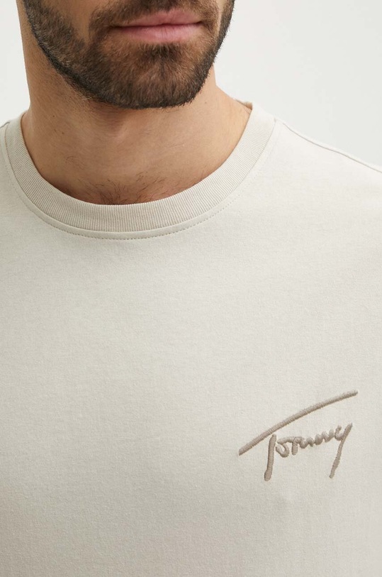 Бавовняна футболка Tommy Jeans бежевий DM0DM17994