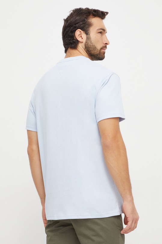 Tommy Jeans t-shirt bawełniany DM0DM17994 niebieski SS24