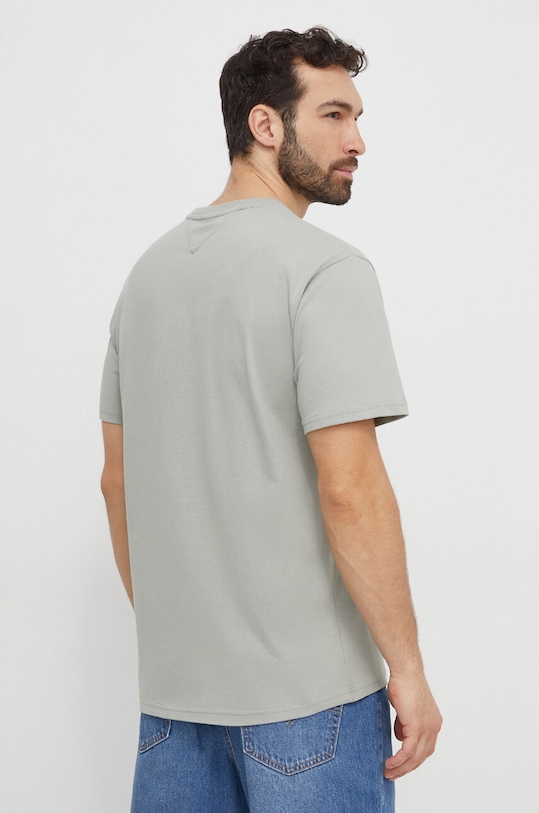 Tommy Jeans t-shirt bawełniany DM0DM17994 zielony SS24