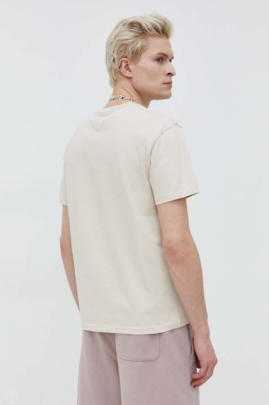 Odzież Tommy Jeans t-shirt bawełniany DM0DM18266 beżowy