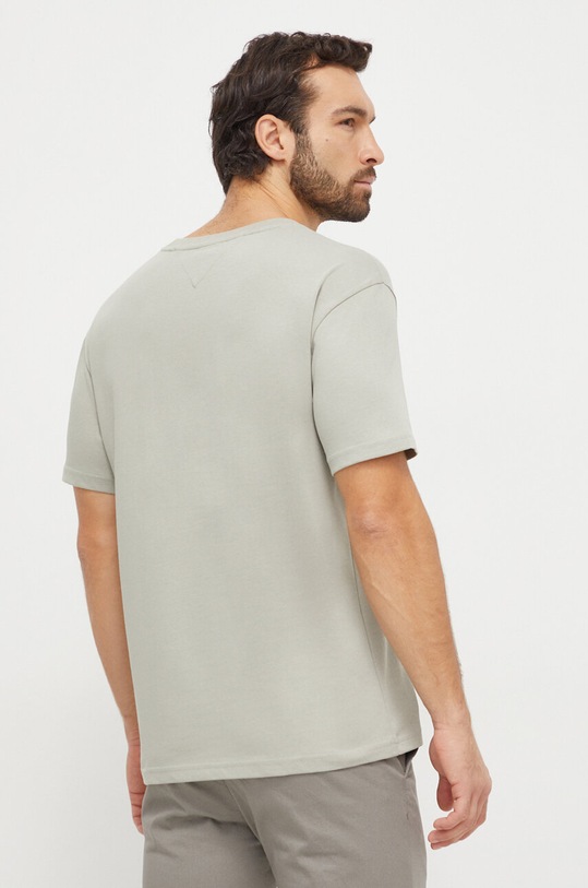 Tommy Jeans t-shirt bawełniany DM0DM18266 zielony SS24