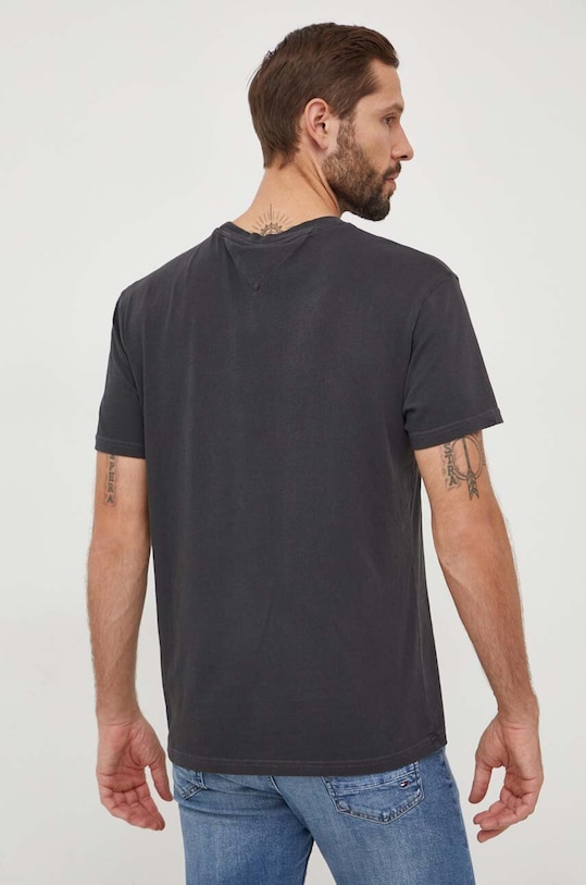 Odzież Tommy Jeans t-shirt bawełniany DM0DM18281 szary