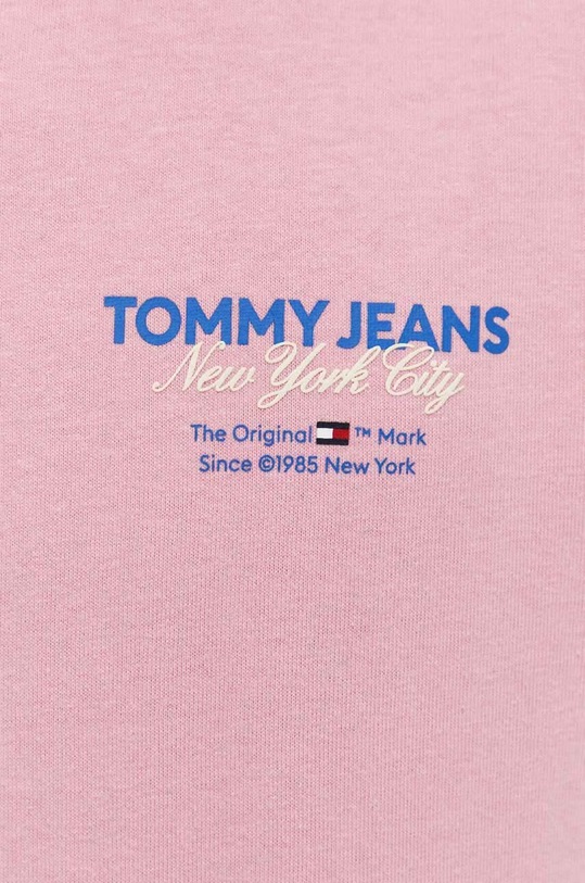 Tommy Jeans t-shirt bawełniany DM0DM18286 różowy