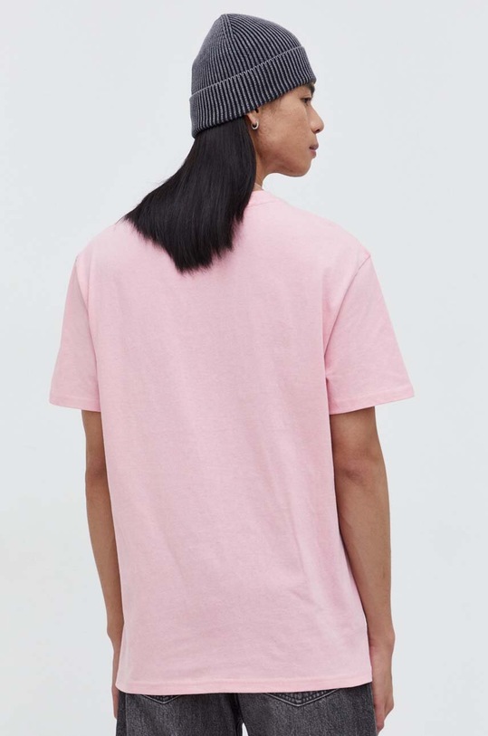 Odzież Tommy Jeans t-shirt bawełniany DM0DM18287 różowy