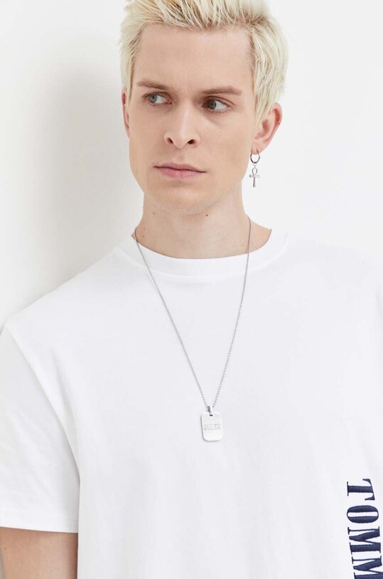 Хлопковая футболка Tommy Jeans белый DM0DM18295
