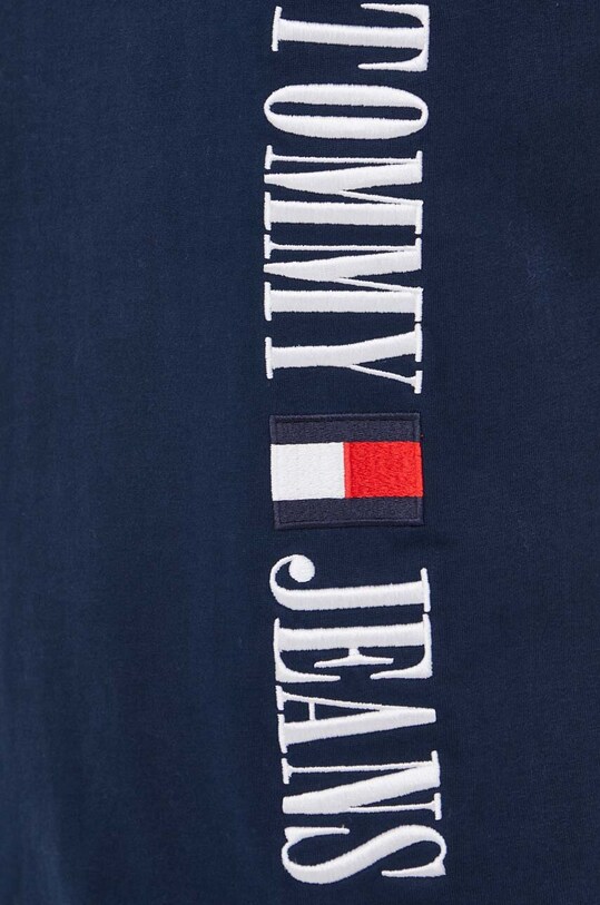 Хлопковая футболка Tommy Jeans тёмно-синий DM0DM18295