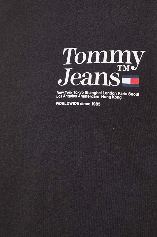 Хлопковая футболка Tommy Jeans чёрный DM0DM18870