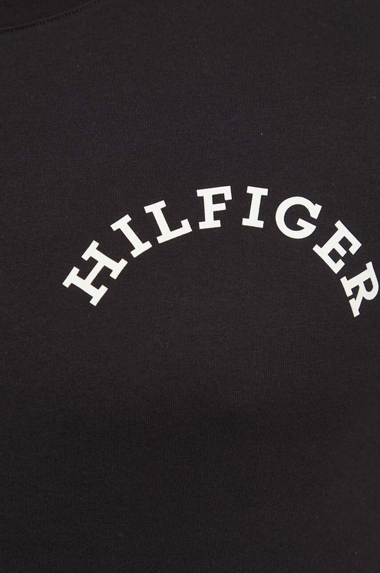 Bavlněné tričko Tommy Hilfiger černá MW0MW33686