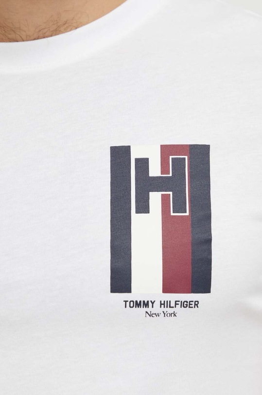 Tommy Hilfiger t-shirt bawełniany biały MW0MW33687