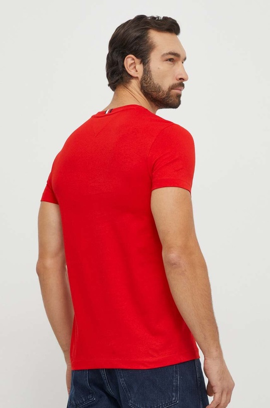 Odzież Tommy Hilfiger t-shirt bawełniany MW0MW33687 czerwony