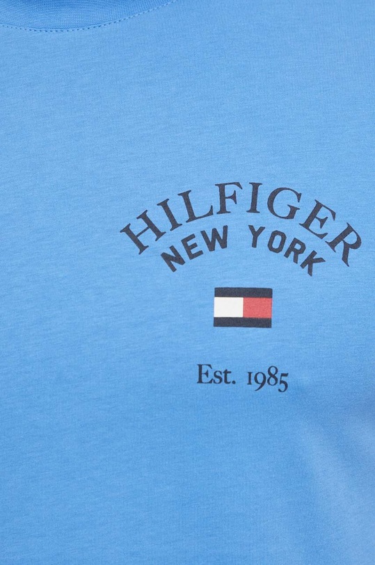 Tommy Hilfiger t-shirt bawełniany niebieski MW0MW33689