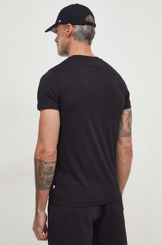 Odzież Tommy Hilfiger t-shirt bawełniany MW0MW33689 czarny