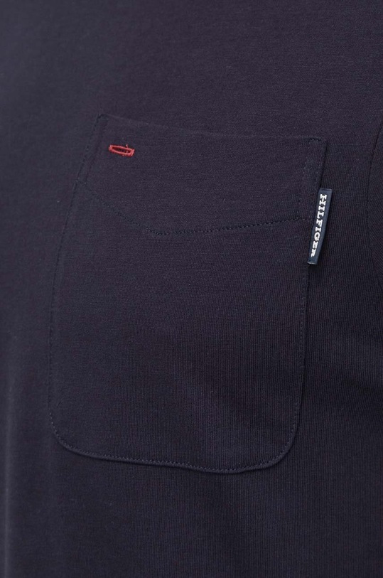 Bavlněné tričko Tommy Hilfiger námořnická modř MW0MW33696