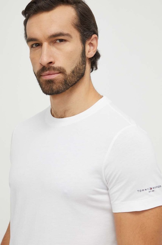 Tommy Hilfiger t-shirt bawełniany MW0MW33892 biały SS24