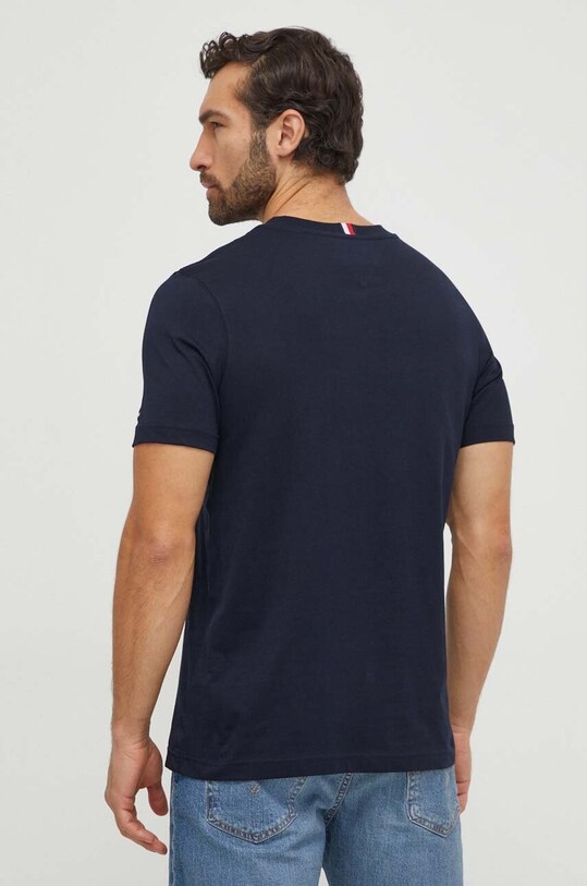 Tommy Hilfiger t-shirt bawełniany MW0MW33893 granatowy SS24