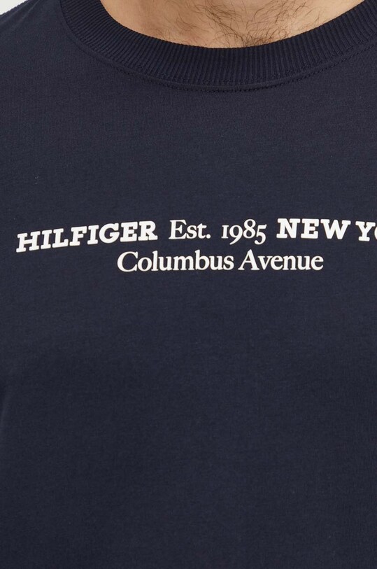 Хлопковая футболка Tommy Hilfiger тёмно-синий MW0MW33895