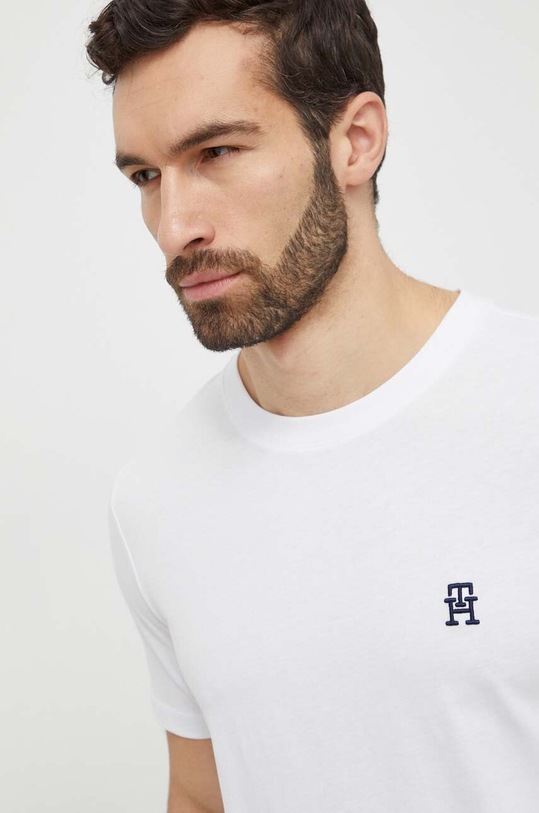 Oblečení Bavlněné tričko Tommy Hilfiger MW0MW33987 bílá