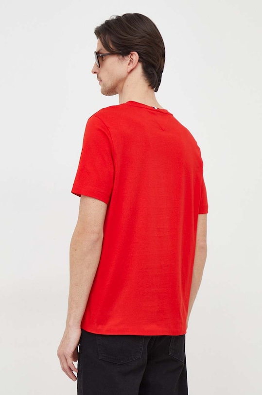 Odzież Tommy Hilfiger t-shirt bawełniany MW0MW33987 czerwony